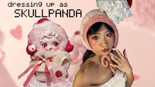 DRESSING UP as SKULLPANDA! (halloween costume making)