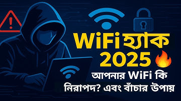 WiFi হ্যাক ২০২৫ 🔥 | আপনার WiFi কি নিরাপদ? হ্যাক হওয়ার কারণ ও বাঁচার উপায় | WiFi Security Bangla