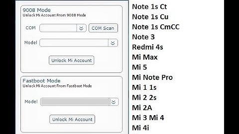 Mi Account Remove Tool From 9008 Mode & Fastboot