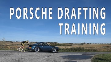 Inline speed skating draft behind a Porsche (pascal briand vlog 92)