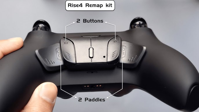 GlorySunshine Back Buttons Attachment Back Paddles Remap Kit with Turbo  Function Plug Play Compatible for PS5 Game Controller 