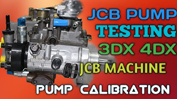 DELPHI JCB PUMP calibration JCB MACHINE PUMP TESTING