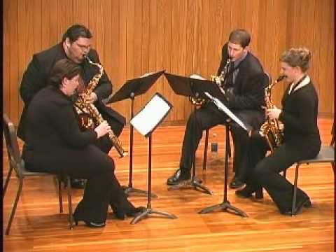 NDSU Saxophone Quartet- Howling at the Moon I- Wai...