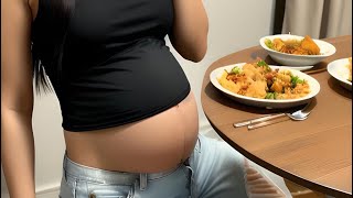 Huge Belly Stuffing - Skinny Asian Vs 3Kcal In Food