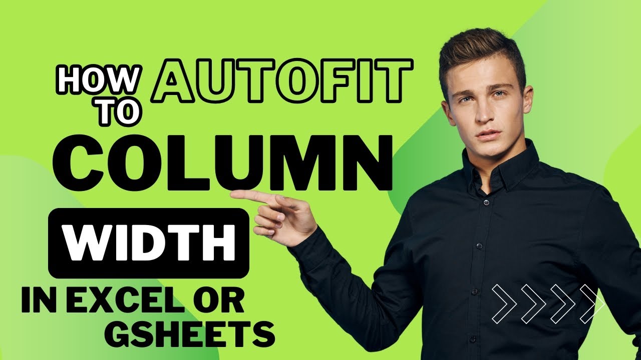 AUTOFIT COLUMN WIDTH IN MS EXCEL AND GSHEETS WITH IN 1 SECOND 😌 - YouTube