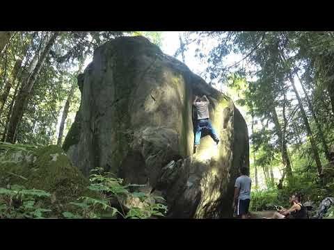 Beta Video for climb Serenity Now v4, Gold Bar