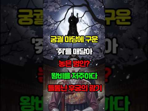 궁궐 마당에 구운 '쥐'를 매달아 놓은 범인? 왕비를 저주하다 들통난 후궁의 광  | 숏실록TMI | ​왕실비사 | 숨겨진이야기 | 반전역사 | 기괴한역사 | 인물사 | 야사 |