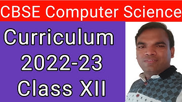 CBSE Computer Science Syllabus 2022-23 | CBSE Computer Science Latest Syllabus for academic 2022-23