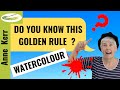 WET IN WET WASHES (Watercolour). Do You Know This Golden Rule? How Much Water Should You Use?