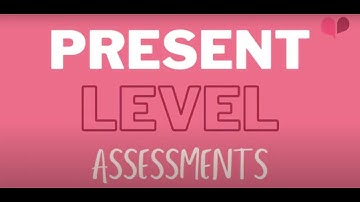 Present Level Assessment Tooltip