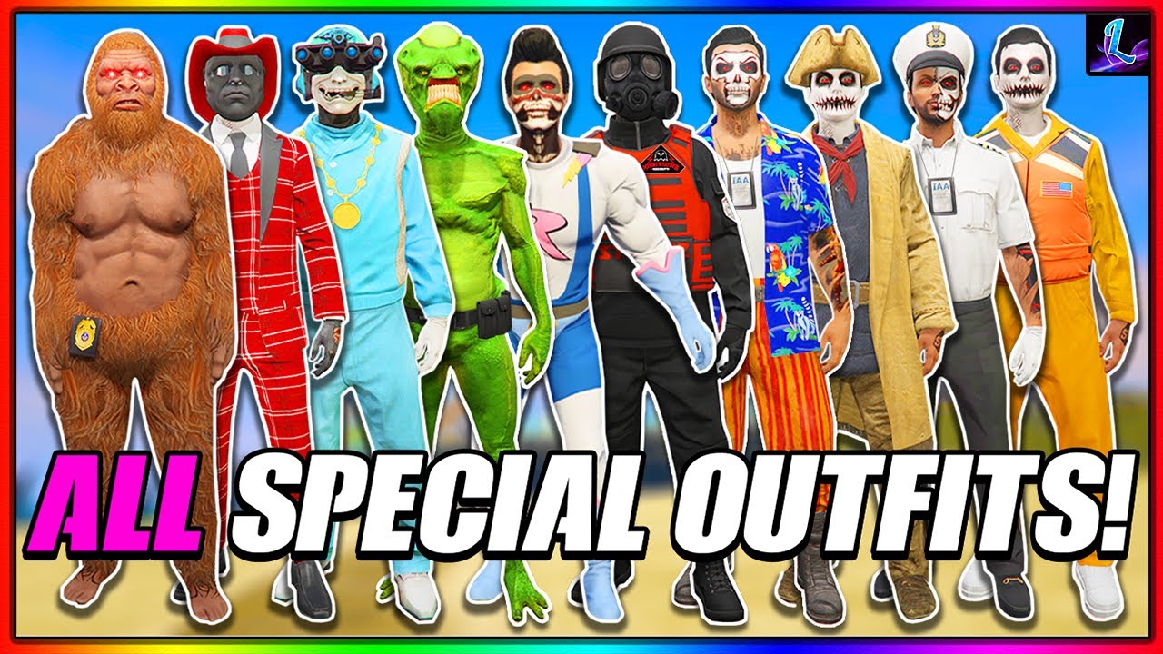 How To Unlock ALL Special Outfits In GTA 5 Online YouTube 