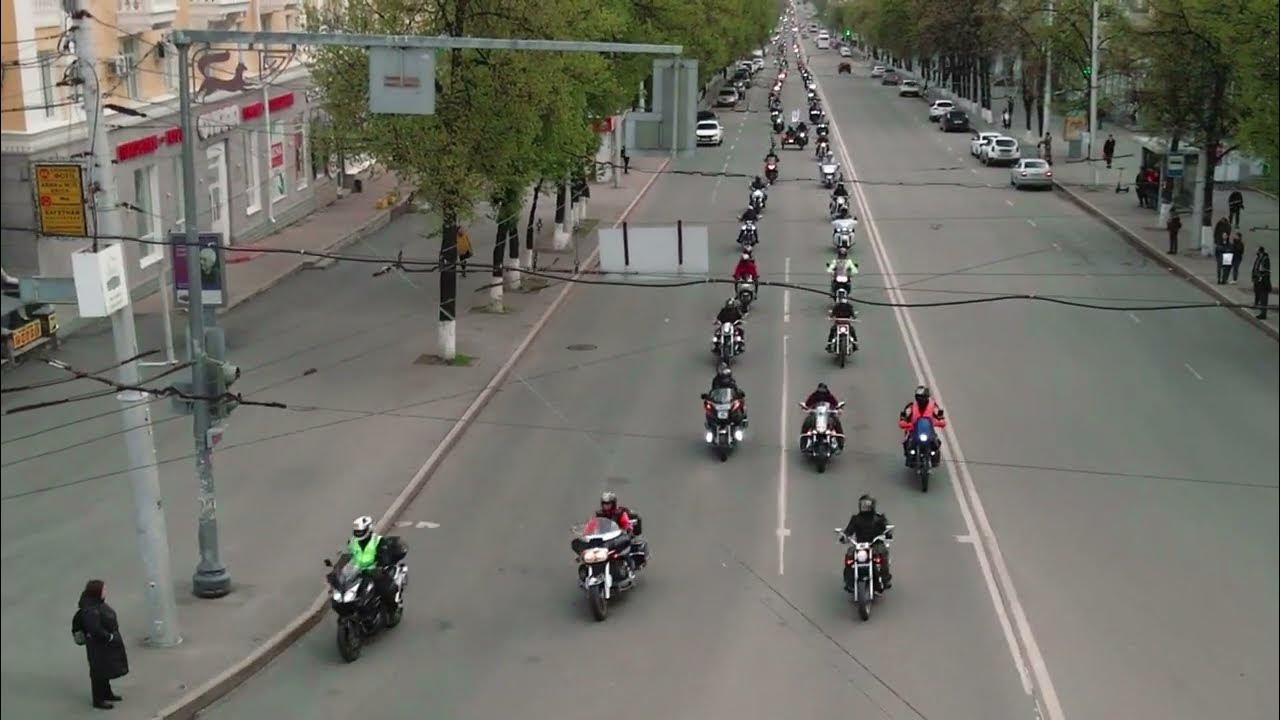 Мотосезон открытие колонна