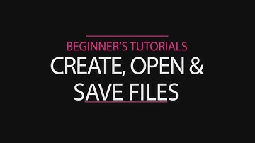 Create, Open and save files in photoshop