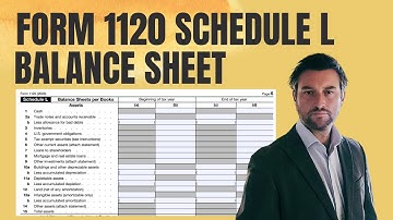 IRS Form 1120 Schedule L - Balance Sheet Per Books