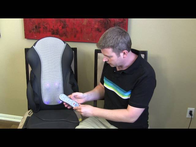 Homedics Shiatsu Back Massager / Massaging Cushion Seat - Review and Demo 