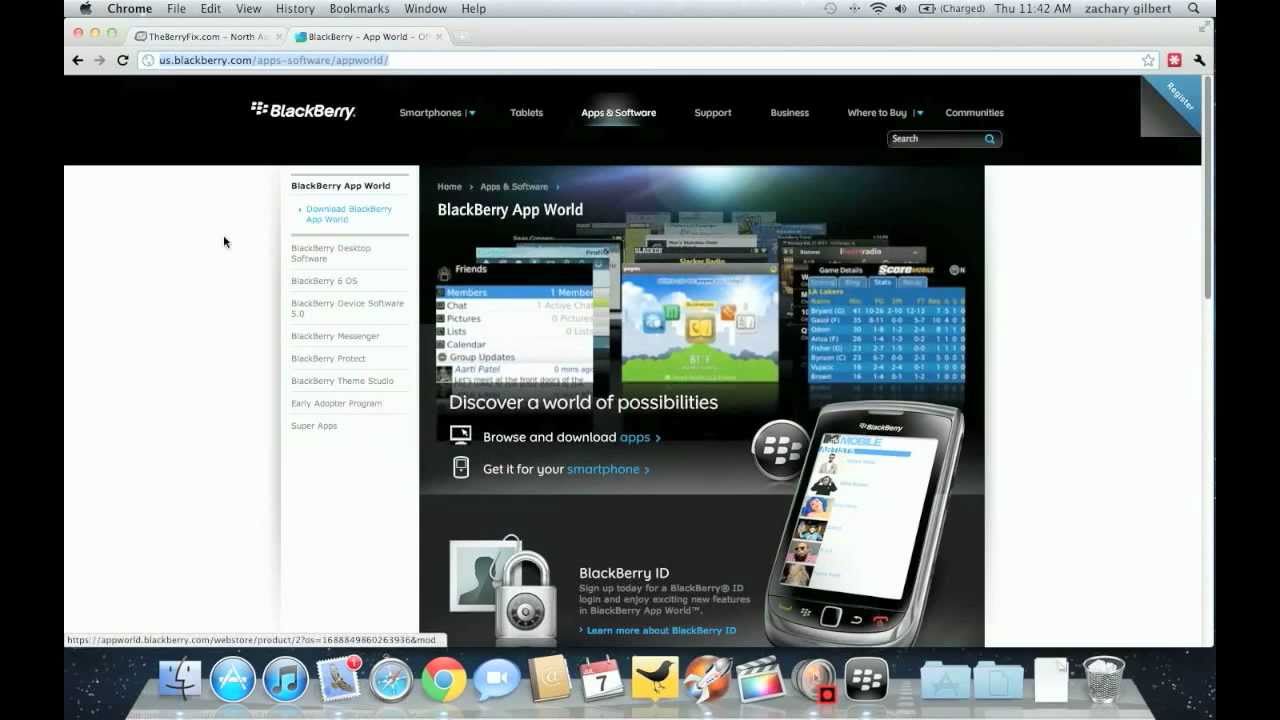 Using the new web based App World with your BlackBerry