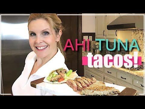 Ahi tuna tacos | sesame crusted tuna recipe hqdefault