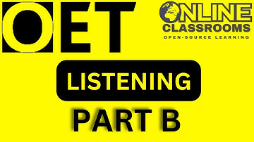 OET listening part B OET 2.0 Online Classroom