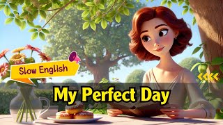 My perfect day | Slow English Listening Practice for Beginners  |  Learn English Through Story