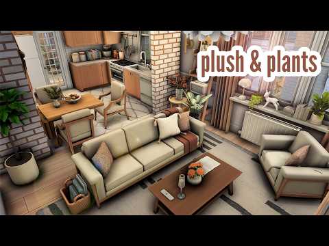 plush & plants \\ The Sims 4 CC speed build