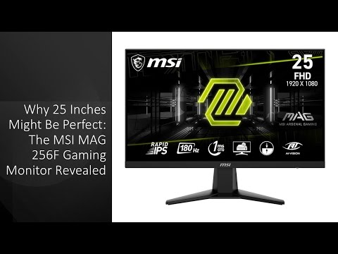Why 25 Inches Might Be Perfect: The MSI MAG 256F Gaming Monitor