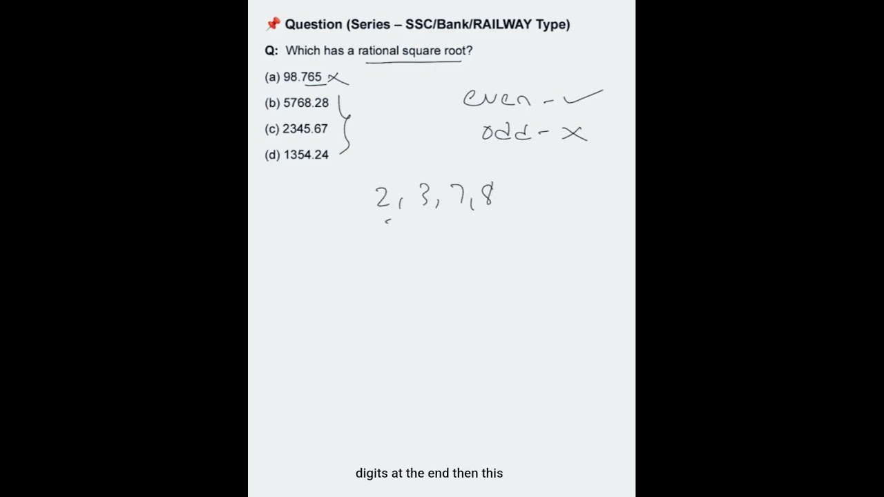 Check rational square root in seconds!⚡