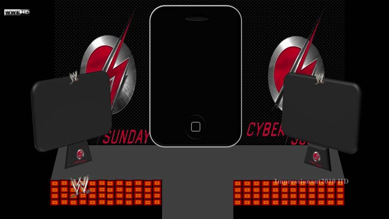 Custom WWE Cyber Sunday Stage w/ 2 Intros - YouTube