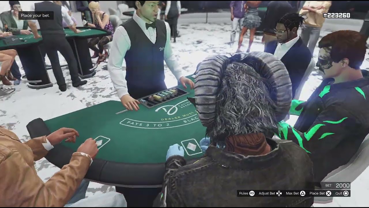 Grand Theft Auto V Hotboybankroll (blackjack at the 🎰)