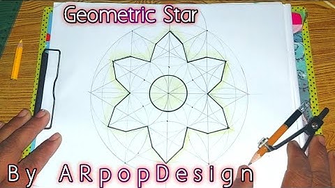 Geometric New Best Hexagonal Star #arhexagon Pop Design Drawing By ARpopDesign