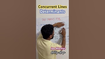 Concept of Concurrent Lines and Determinants #jeemaths #jeemathsoneshot #mathsconcepts #jeemains2026