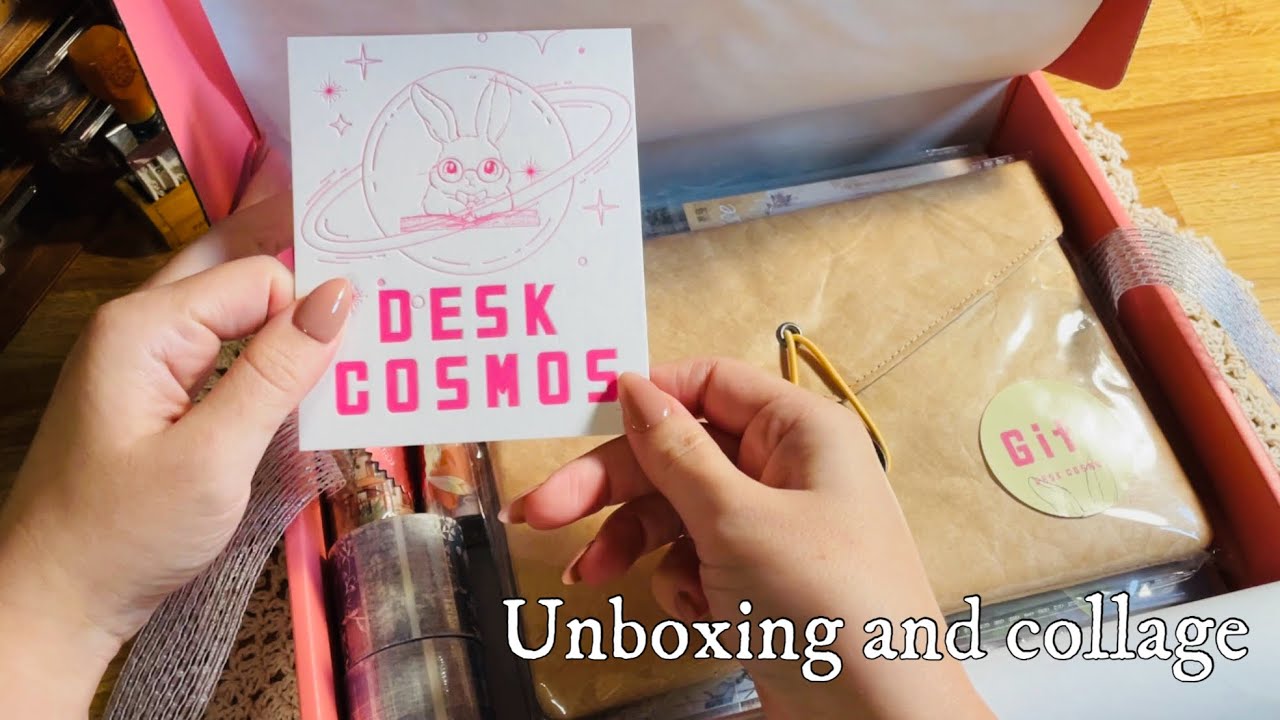 Unboxing | DESK COSMOS 開封とコラージュ