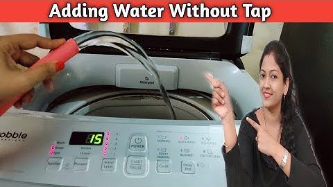 Adding Water Manually In Automatic Washing Machine | Washing Clothes Without Tap Connection