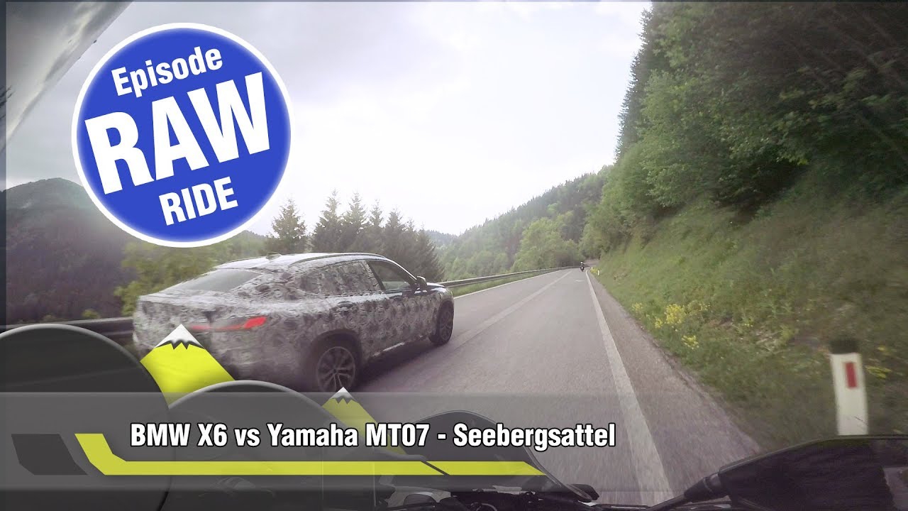 BMW X6 vs Yamaha MT07 - Seebergsattel | RAW RIDE