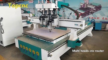 Tiptop--Four process wood cnc router working video for customer