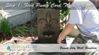 Mounting Instructions for French Lily Outdoor Wall Fountain *