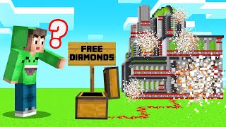 I Got TROLLED & BLEW UP My OWN HOUSE! (Minecraft)