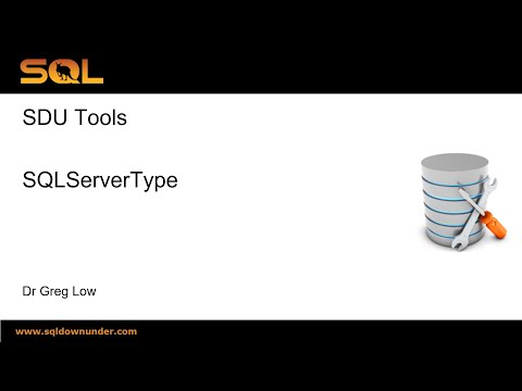 SDU Tools 143 Determining the type of SQL Server that you are connected to