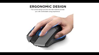 Bluetooth Mouse Inphic Rechargeable Wireless Mouse Multidevice trimodebt 503024ghz