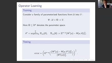 Andrew Stuart - Supervised Learning For Operators