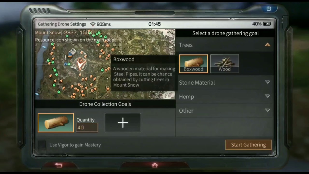 Lifeafter Gathering drone