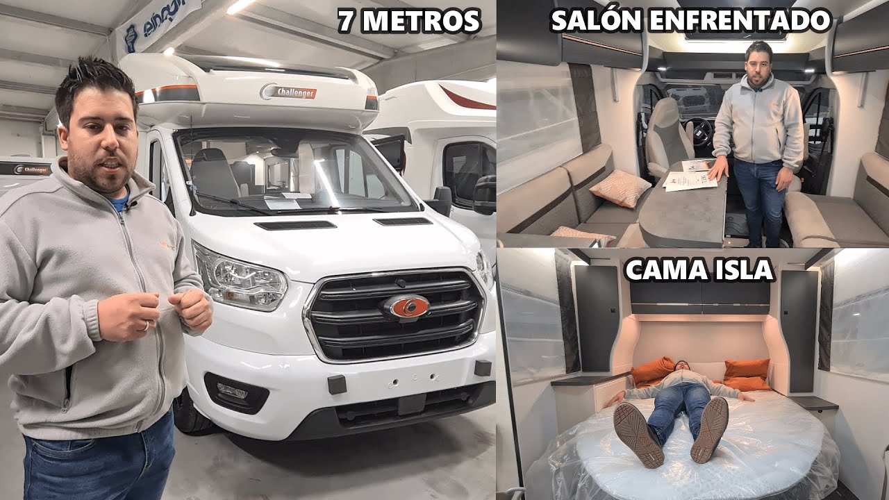 ✅️ Análisis AUTOCARAVANA PERFILADA super EQUIPADA con cama en ISLA [Challenger 268 Graphite Premium]