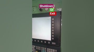 How to shutdown/Exit   SIEMENS CNC System @electrotricker3118 #siemens #cncmachine #ytshorts