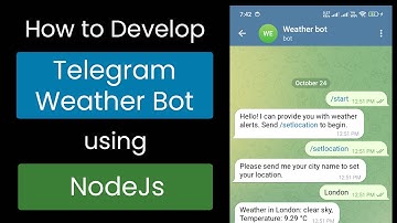 Telegram Weather Chat Bot Demo with Implementation