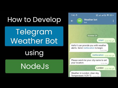 Telegram Weather Chat Bot Demo with Implementation