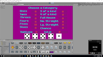 Yahtzee Video Game Developed in Unity