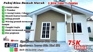 Pakej Bina Rumah Murah 75K 3 bilik tidur