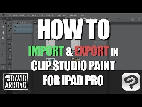 How To Import & Export in Clip Studio Paint for iPad Pro