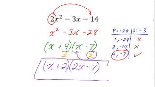 Factoring - Swing Method #3