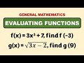 Evaluating Functions Quiz