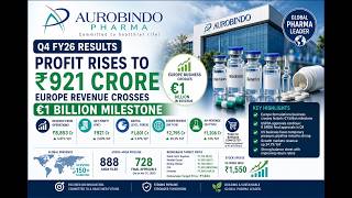 Aurobindo Pharma Q4 Results FY26 Explained | Profit Rises to ₹921 Cr | Share Target & Pharma Outlook